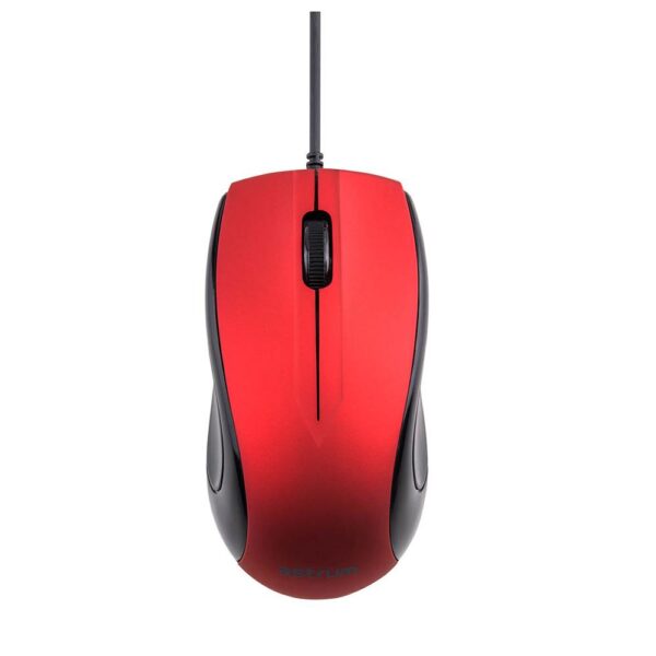 MU110 3B USB Wired Large Optical Mouse - Red