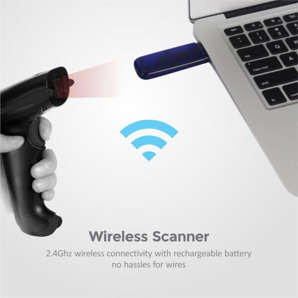 BS210 Wireless Laser Barcode Scanner
