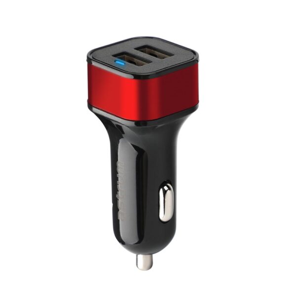 CC340 Dual USB Travel Car Charger - Red