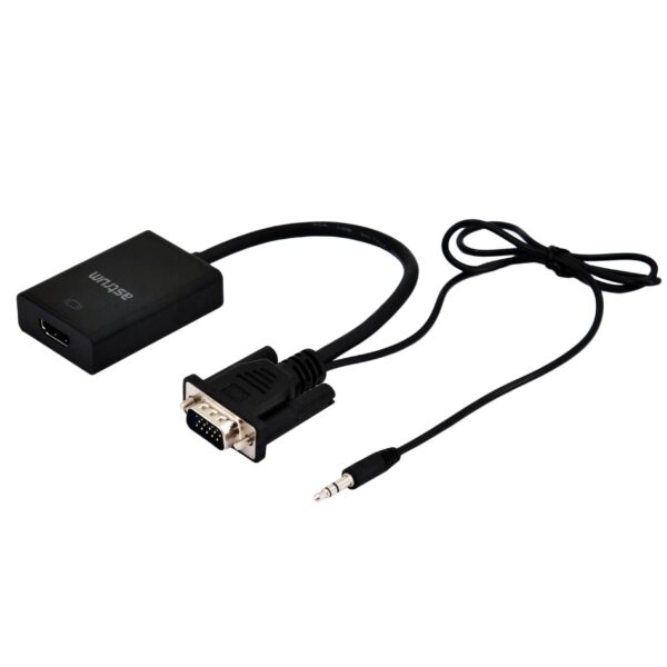 DA510 VGA Male to HDMI Female + Audio Adapter