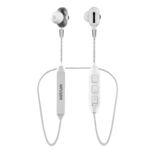 ET290 Wireless Bluetooth Dual Drivers Earphones - White