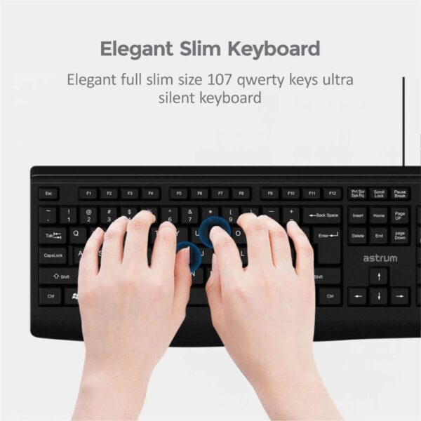 KC100 Wired Keyboard and Mouse Deskset Combo