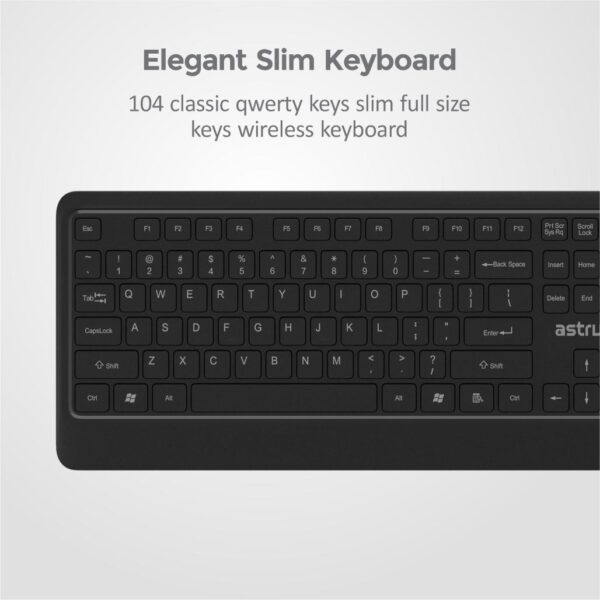 KW270 Wireless Keyboard + Mouse Deskset Combo