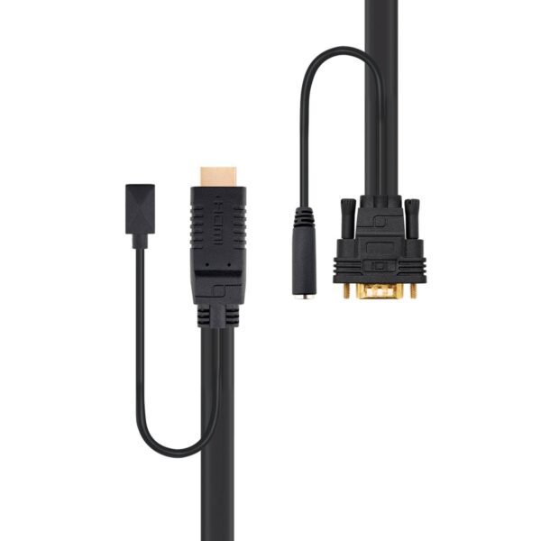 DA460 HDMI Male to VGA Male + Audio Cable