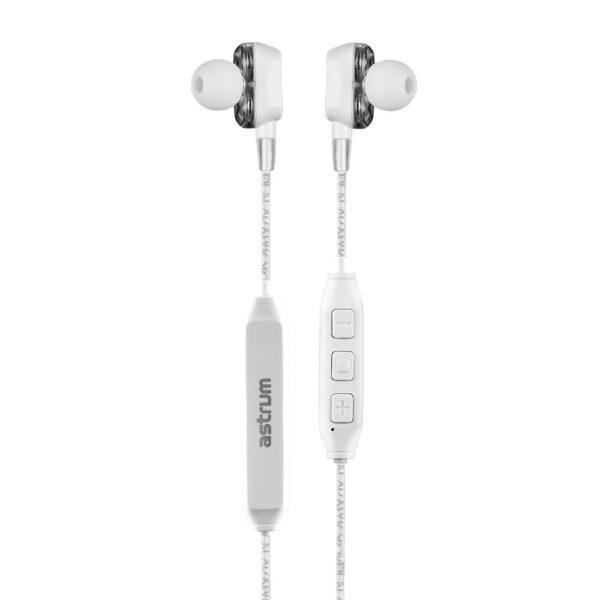ET290 Wireless Bluetooth Dual Drivers Earphones - White