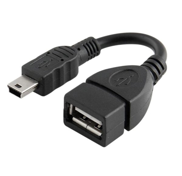OC020 Mini USB Male to USB Female OTG Cable