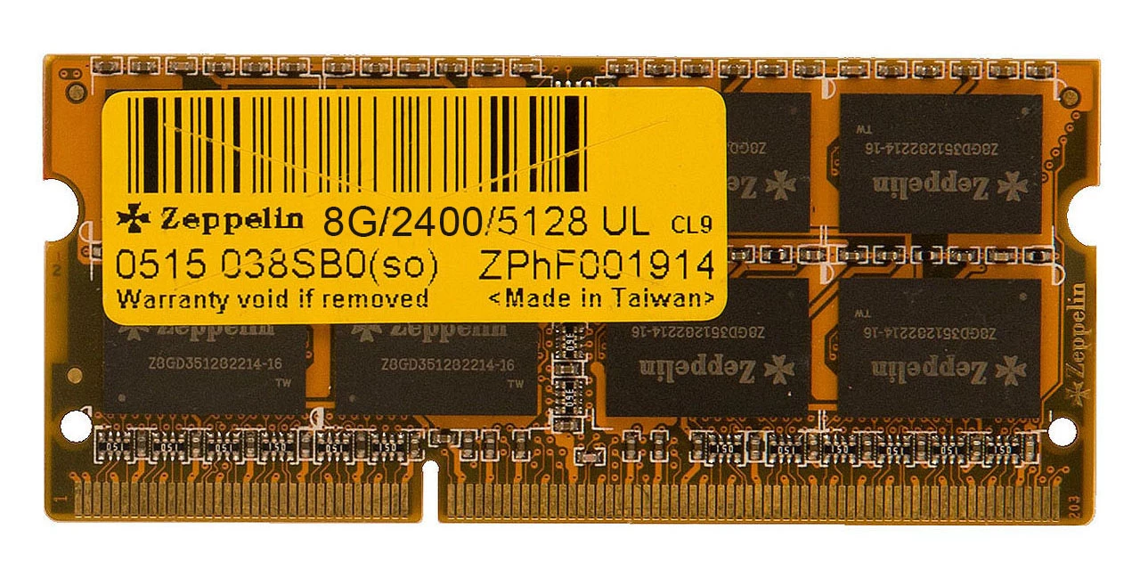 DDR4 8GB SO ZEPPELIN PC2666 1GBX8 8IC