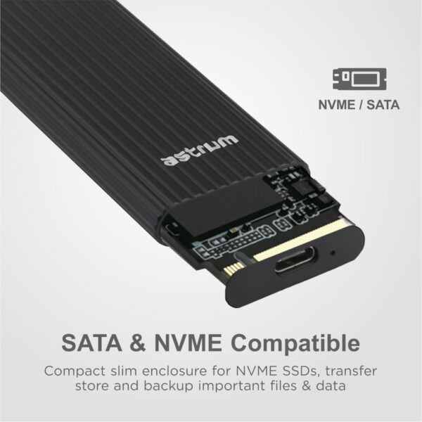EN100 NVME M.2 USB-C SATA SSD Enclosure