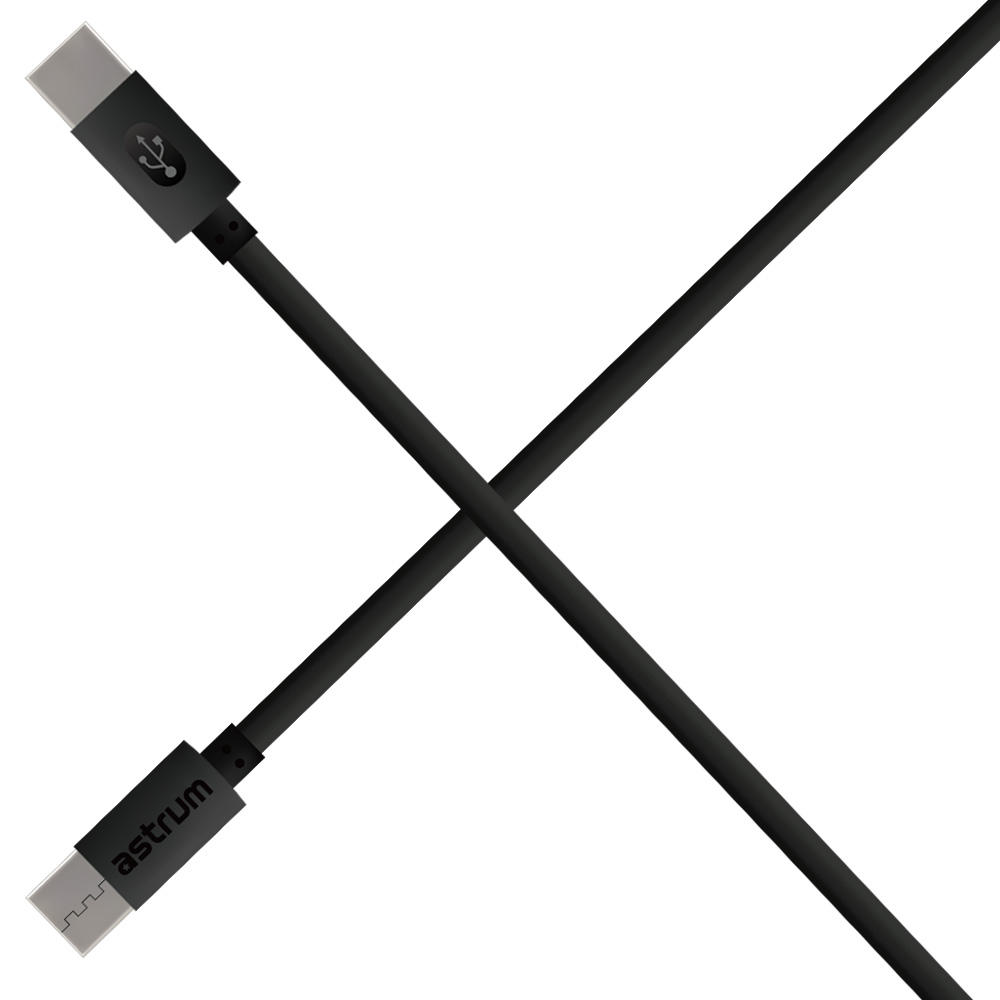 Verve CC60 60W PD USB-C to USB-C Charge & Sync Cable - Black