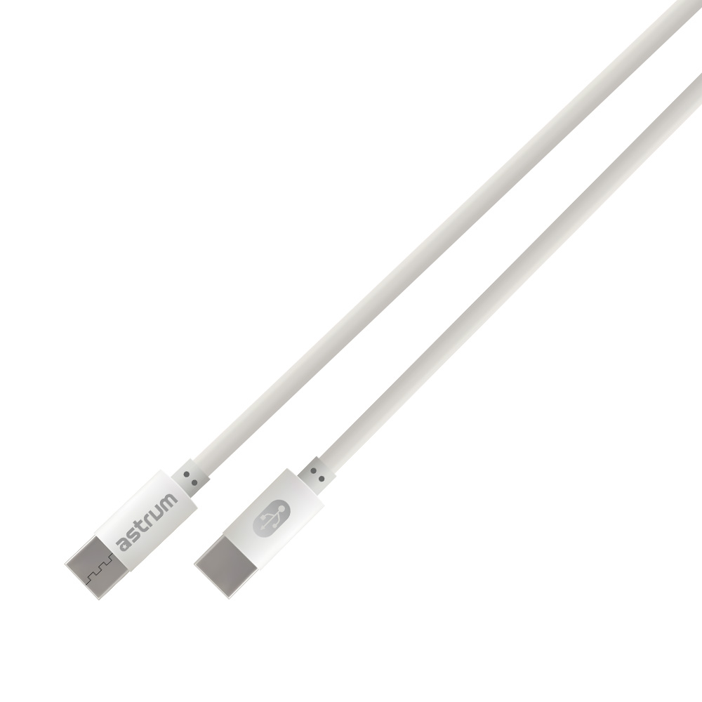 Verve CC60 60W PD USB-C to USB-C Charge & Sync Cable - White
