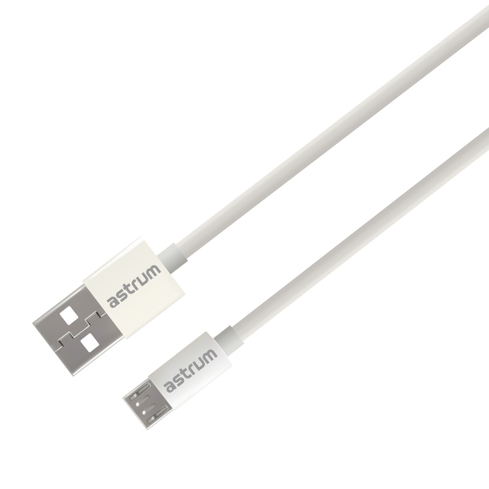Verve UM20 2A USB-A to Micro USB Charge & Sync 1.0m Cable - White