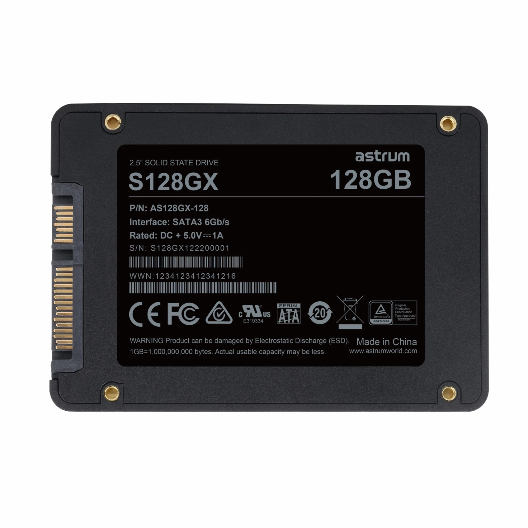 S128GX 128GB 2.5" SATA3 SSD DRIVE 518/47