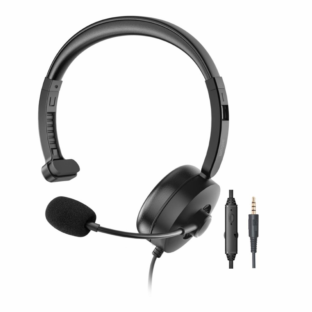 HS610 Single-Sided Headset 3.5mm Aux with Flexible Mic