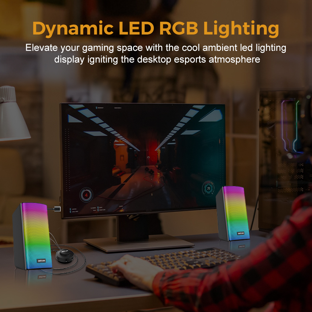 USB Plug & Play 3-in-1 Speakers, Bluetooth TF, Aux and Mic in - SU030