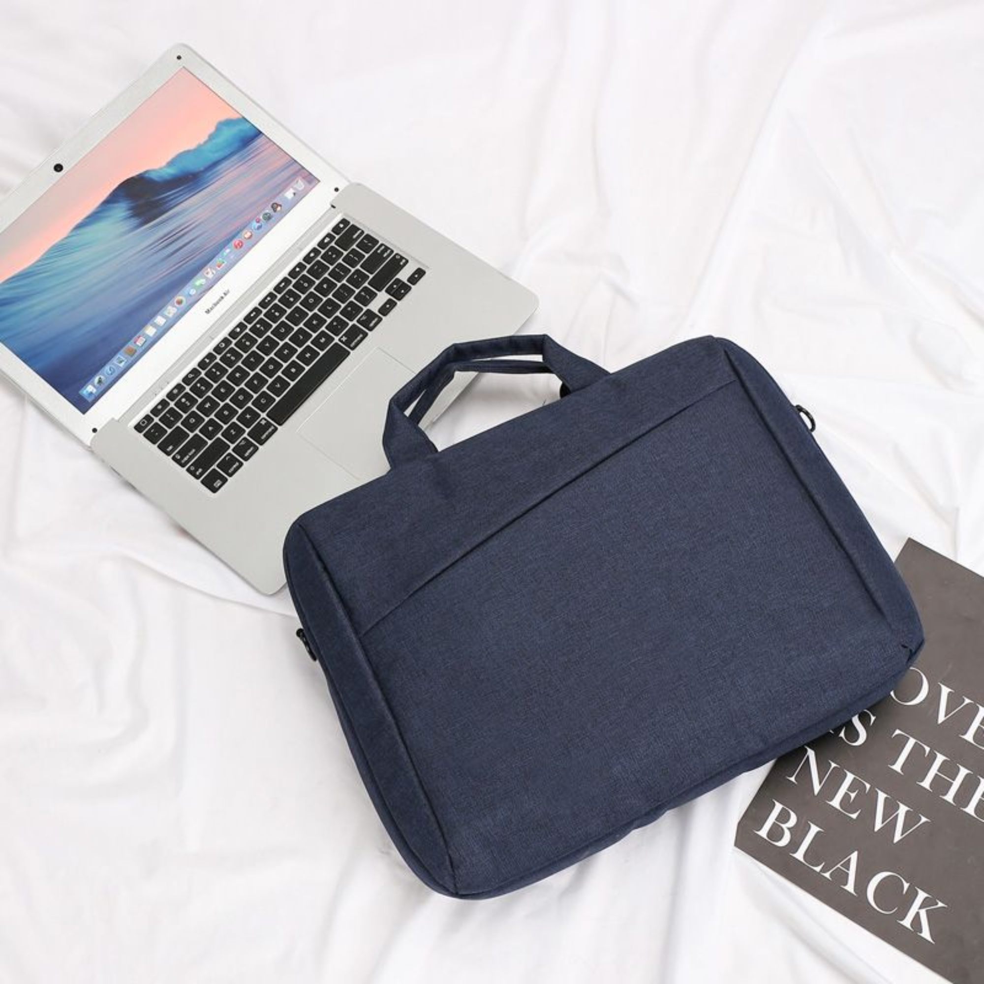 LB100 15" Oxford Laptop Shoulder Sling Bag - Blue