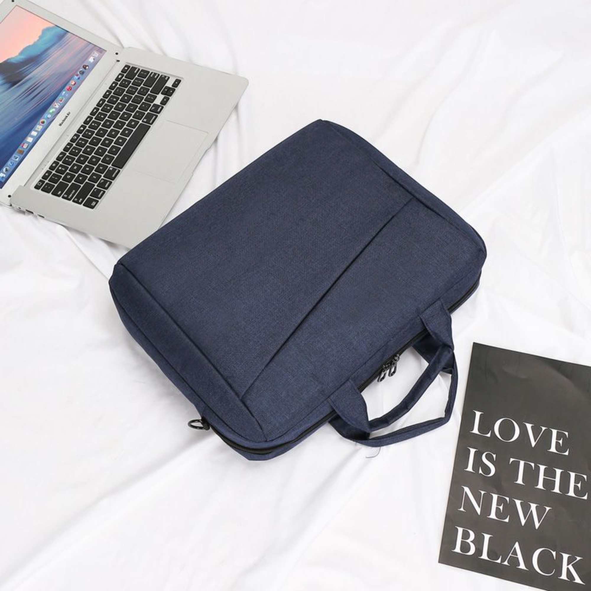 LB100 15" Oxford Laptop Shoulder Sling Bag - Blue