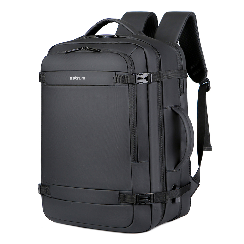LB310 BACKPACK PU TRAVEL EXPEND BLACK