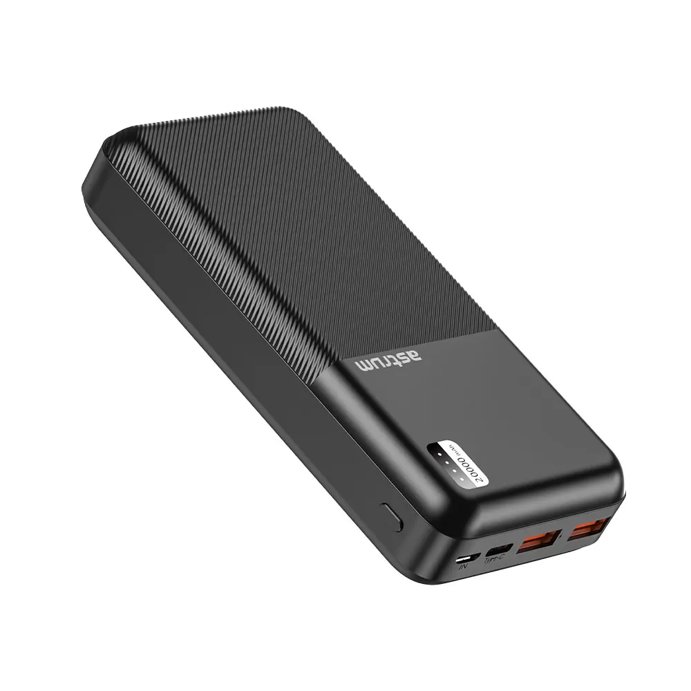 PB255 Dual USB Portable PD20W Fast Charge Power Bank 20000mAh