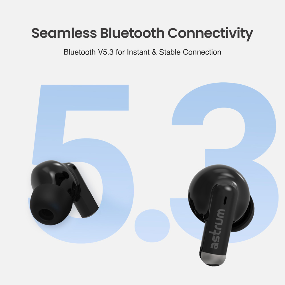 ET310 TWS True Wireless In-Ear Earbuds Bluetooth V5.3 - Black