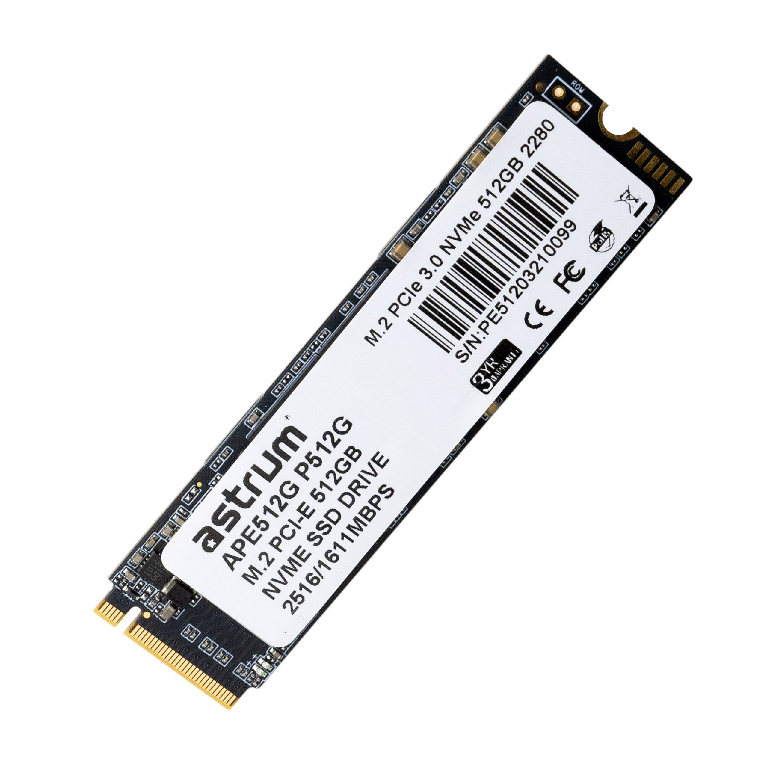 P512G 512GB PCIE-3.0 M.2 NVME SMI SSD