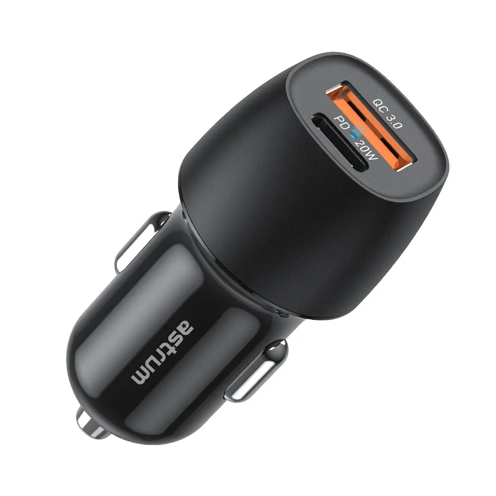 Astrum 20W USB-C PD 3A Dual USB Travel Car Charger - Pro Go PD20