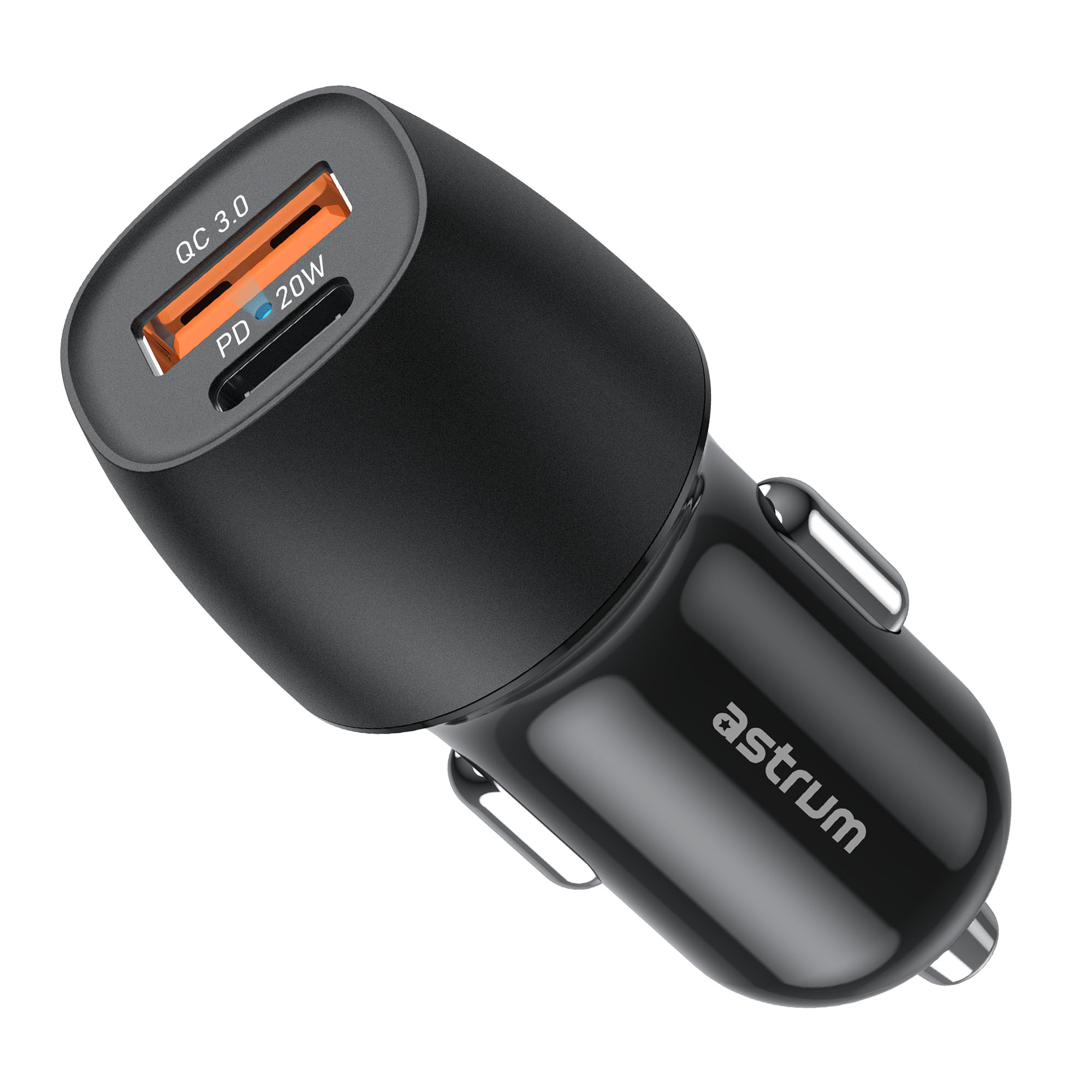 Astrum 20W USB-C PD 3A Dual USB Travel Car Charger - Pro Go PD20