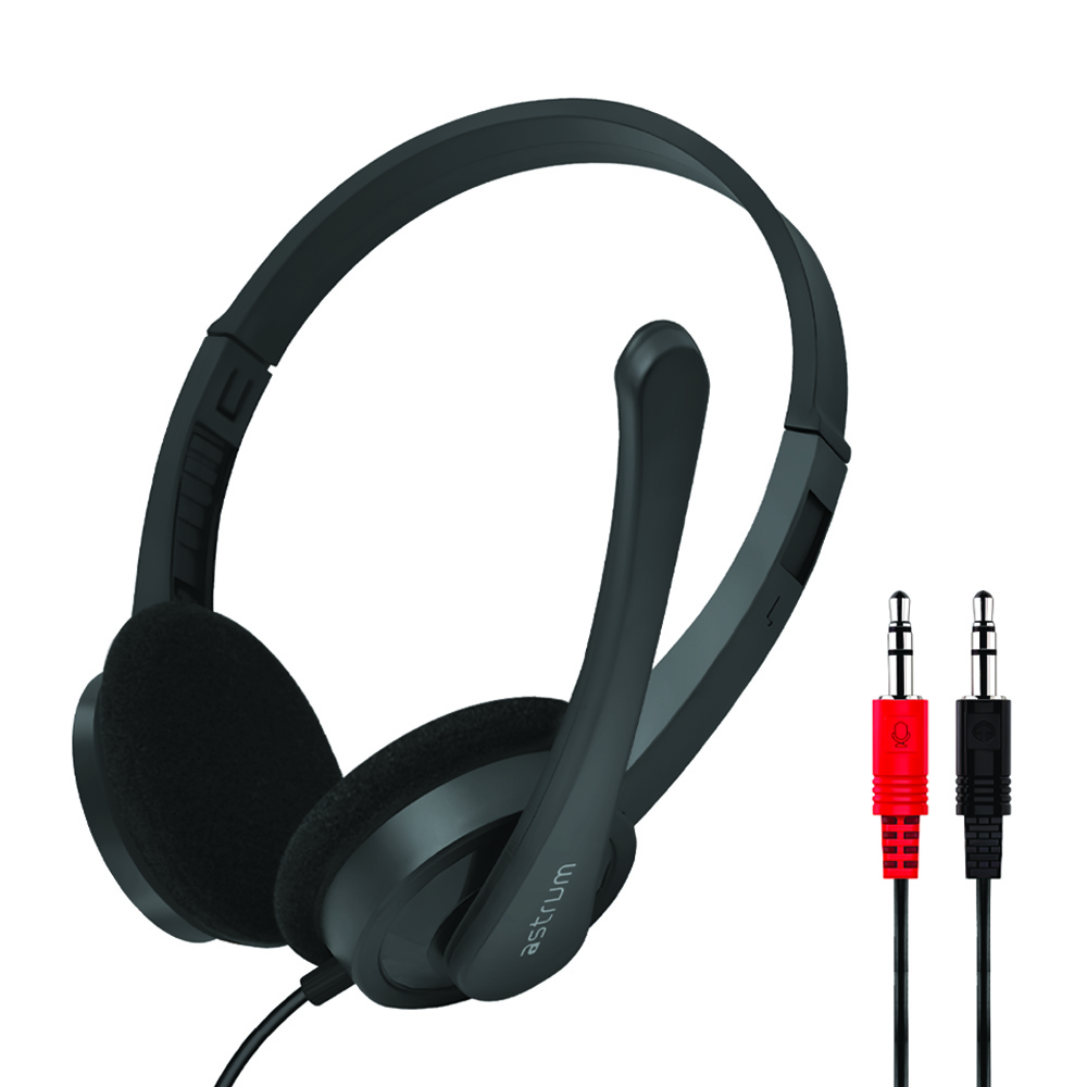 HS240 On-Ear Wired Stereo Headset with Flex Mic Dual 3.5mm Aux