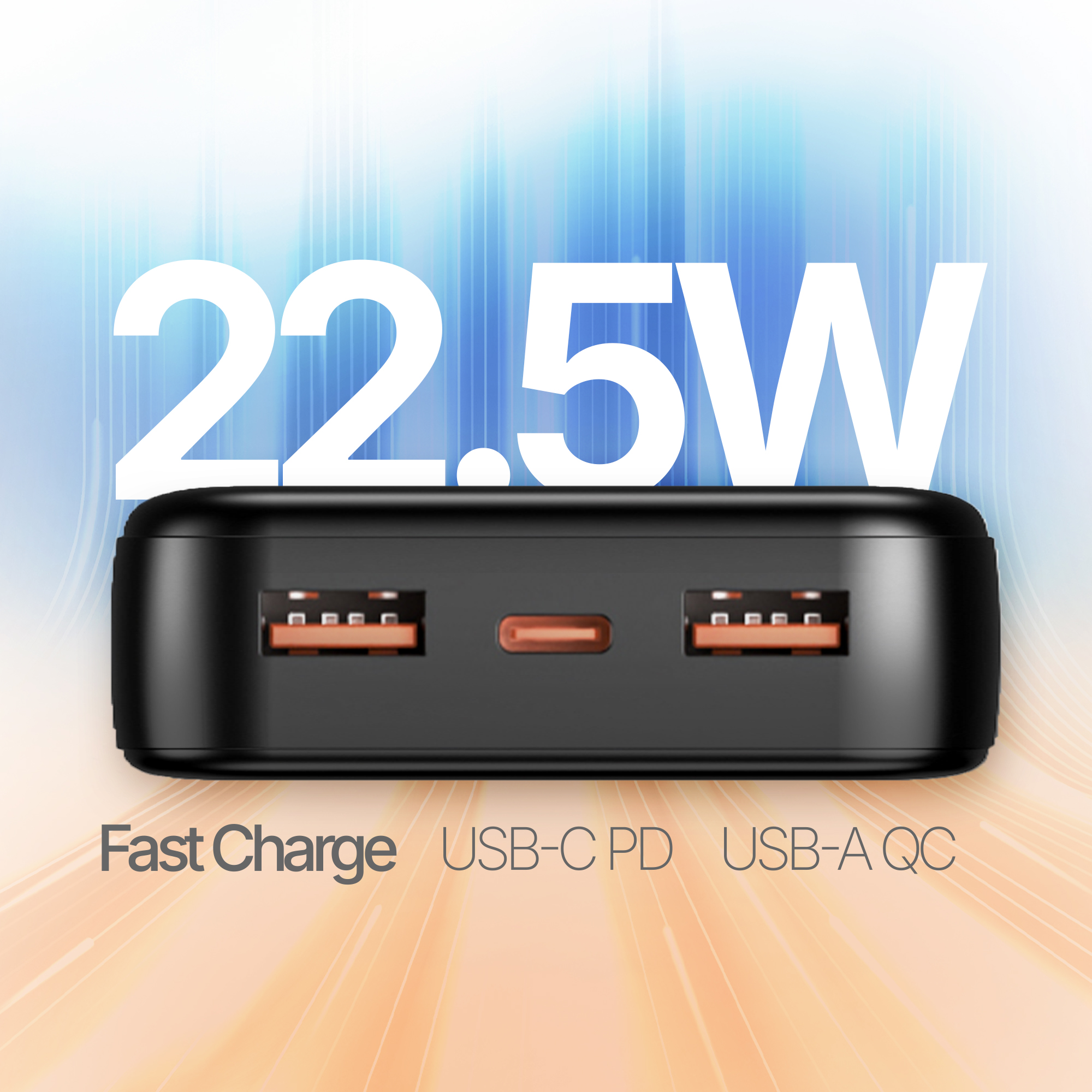 Power Bank Dual USB Fast Charging PD20W QC3.022.5W 30000mAh - PB365
