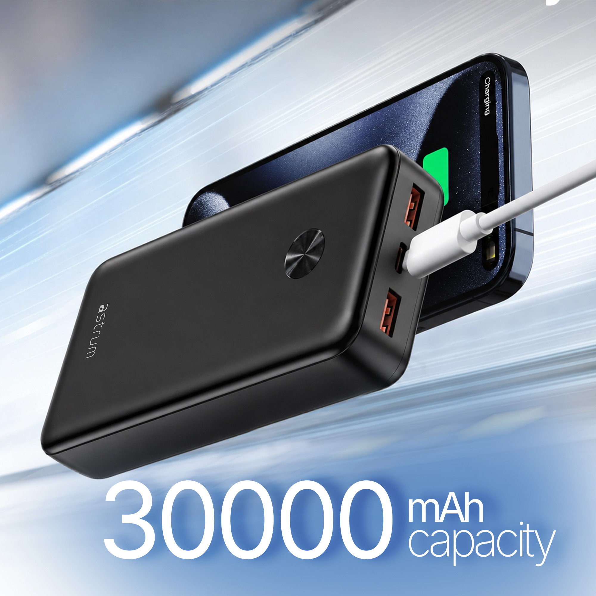 Power Bank Dual USB Fast Charging PD20W QC3.022.5W 30000mAh - PB365