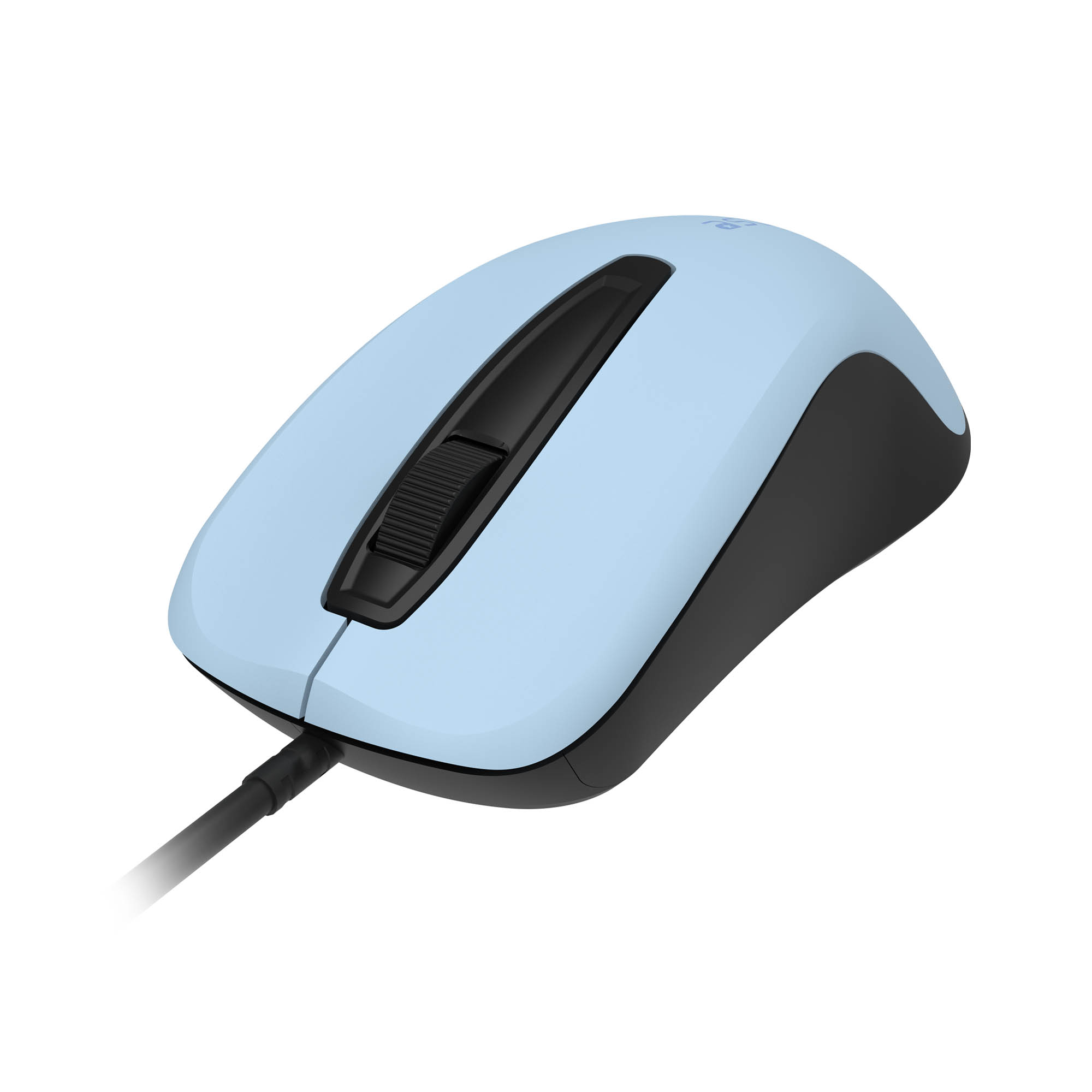 USB Wired Optical Mouse-3 buttons,1200 DPI, Plug & Play - MU120 - Blue, Black