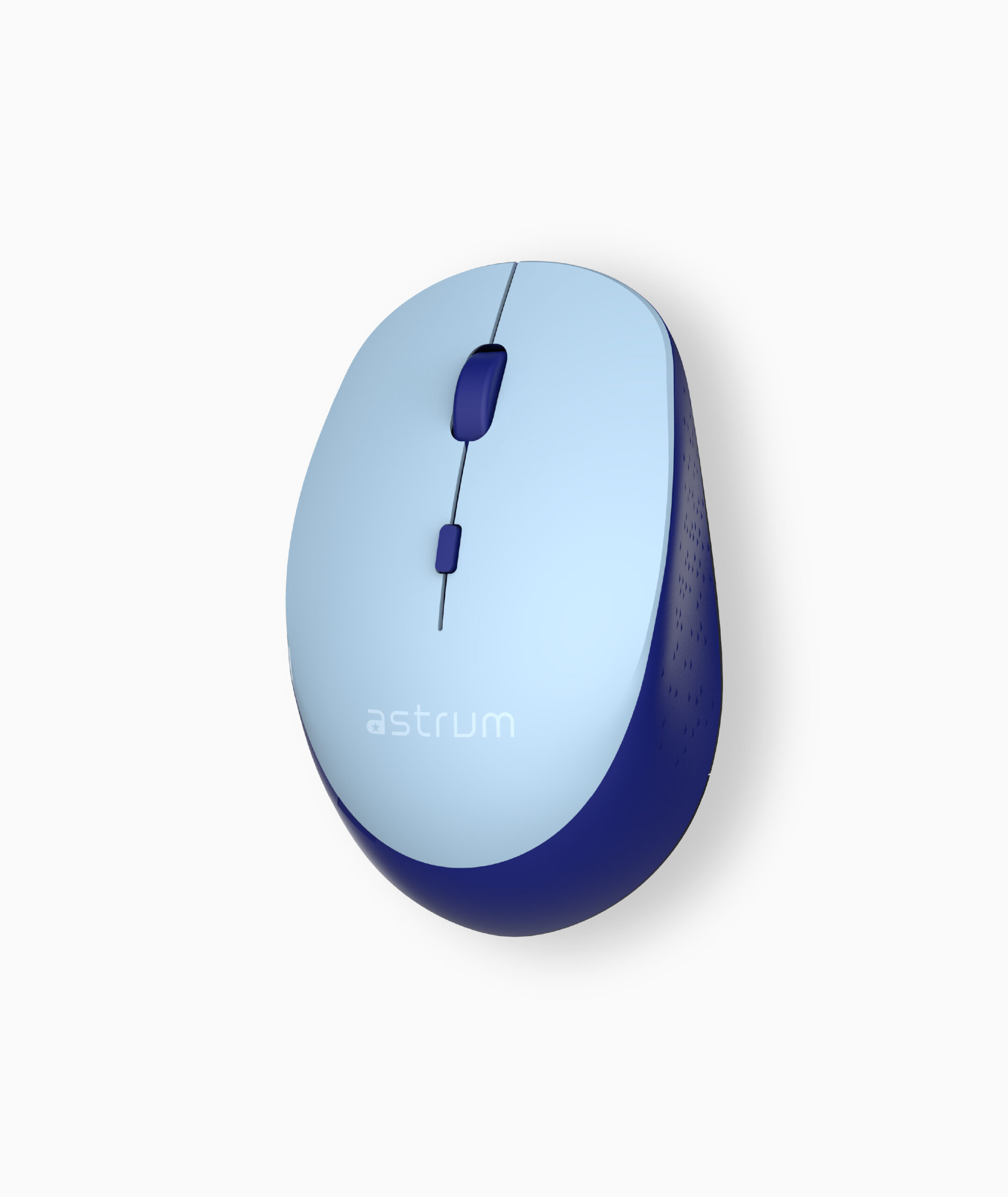 Wireless Optical Mouse -2.4GHz,1600DPI,4 Buttons, Silent Click - MW210 - Blue