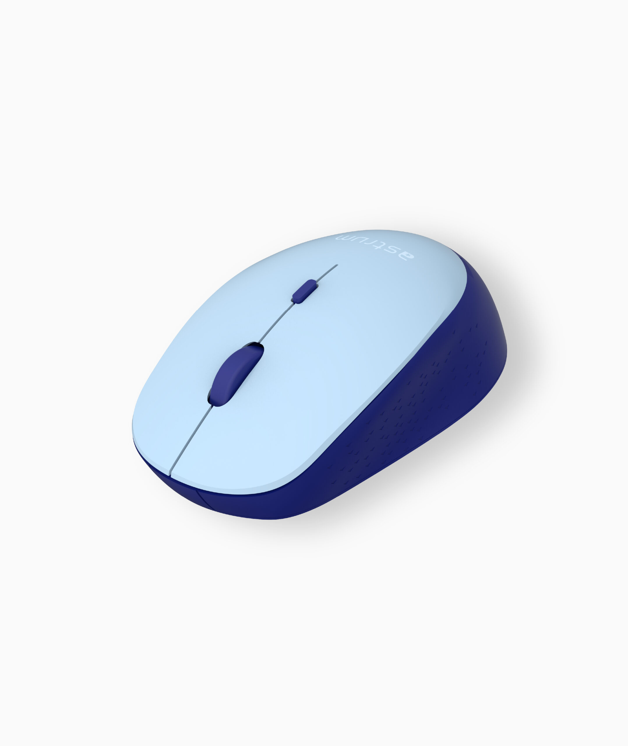 Wireless Optical Mouse -2.4GHz,1600DPI,4 Buttons, Silent Click - MW210 - Blue