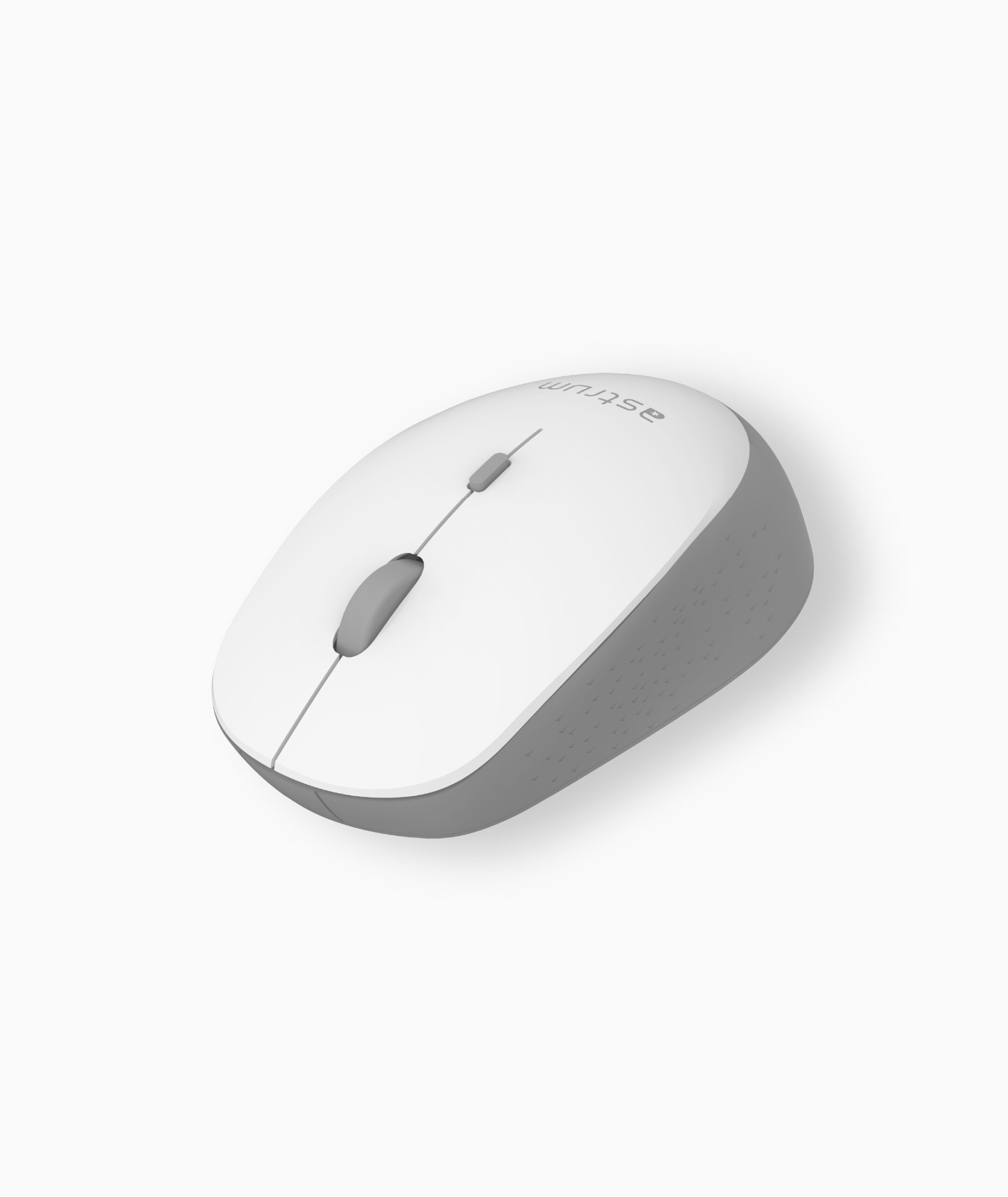 Wireless Optical Mouse -2.4GHz,1600DPI,4 Buttons, Silent Click - MW210 - White, Grey