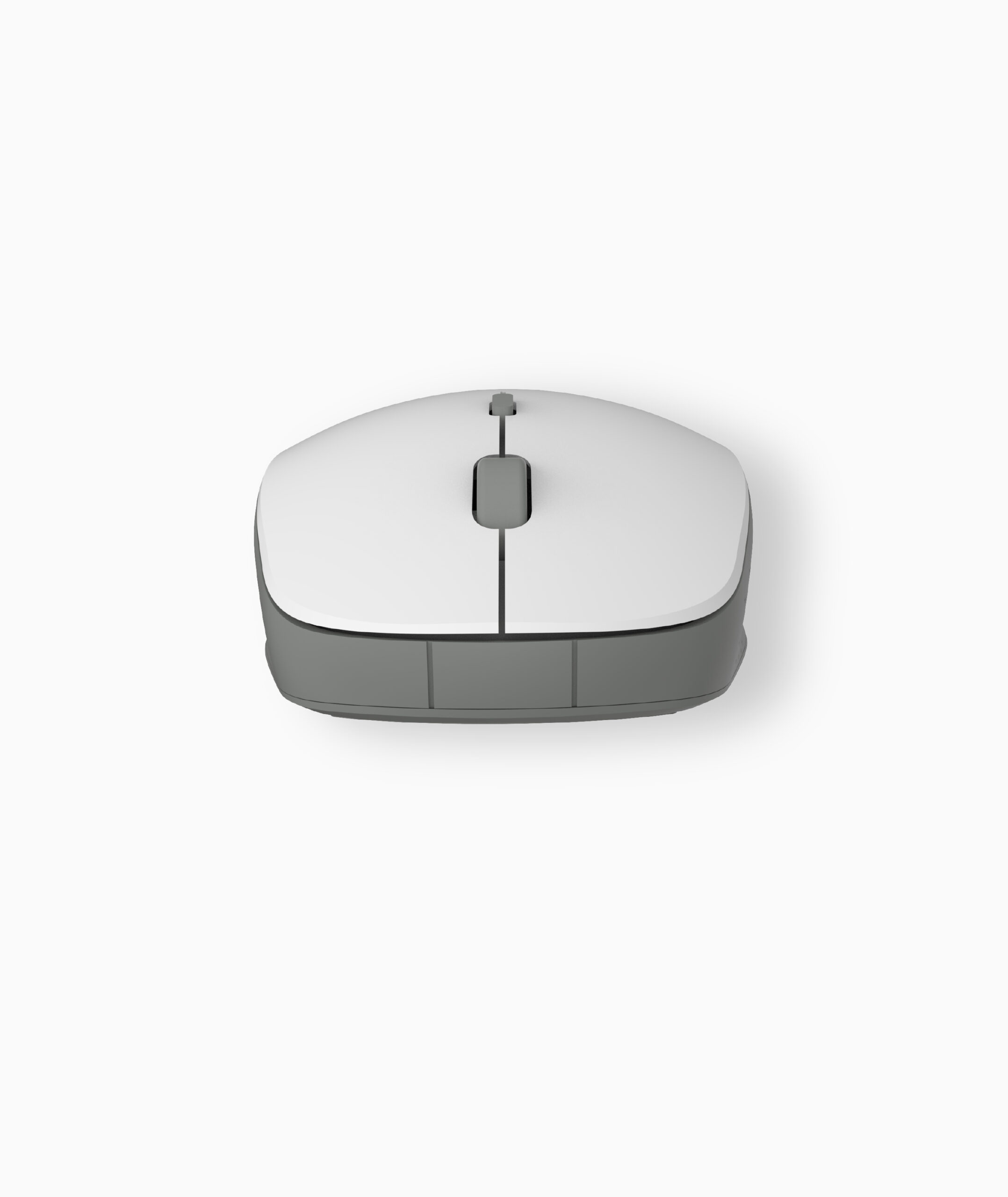Wireless Optical Mouse -2.4GHz,1600DPI,4 Buttons, Silent Click - MW210 - White, Grey
