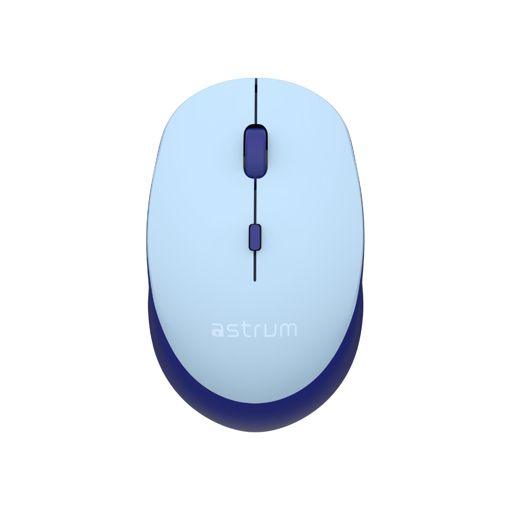 Wireless Optical Mouse -2.4GHz,1600DPI,4 Buttons, Silent Click - MW210 - Blue