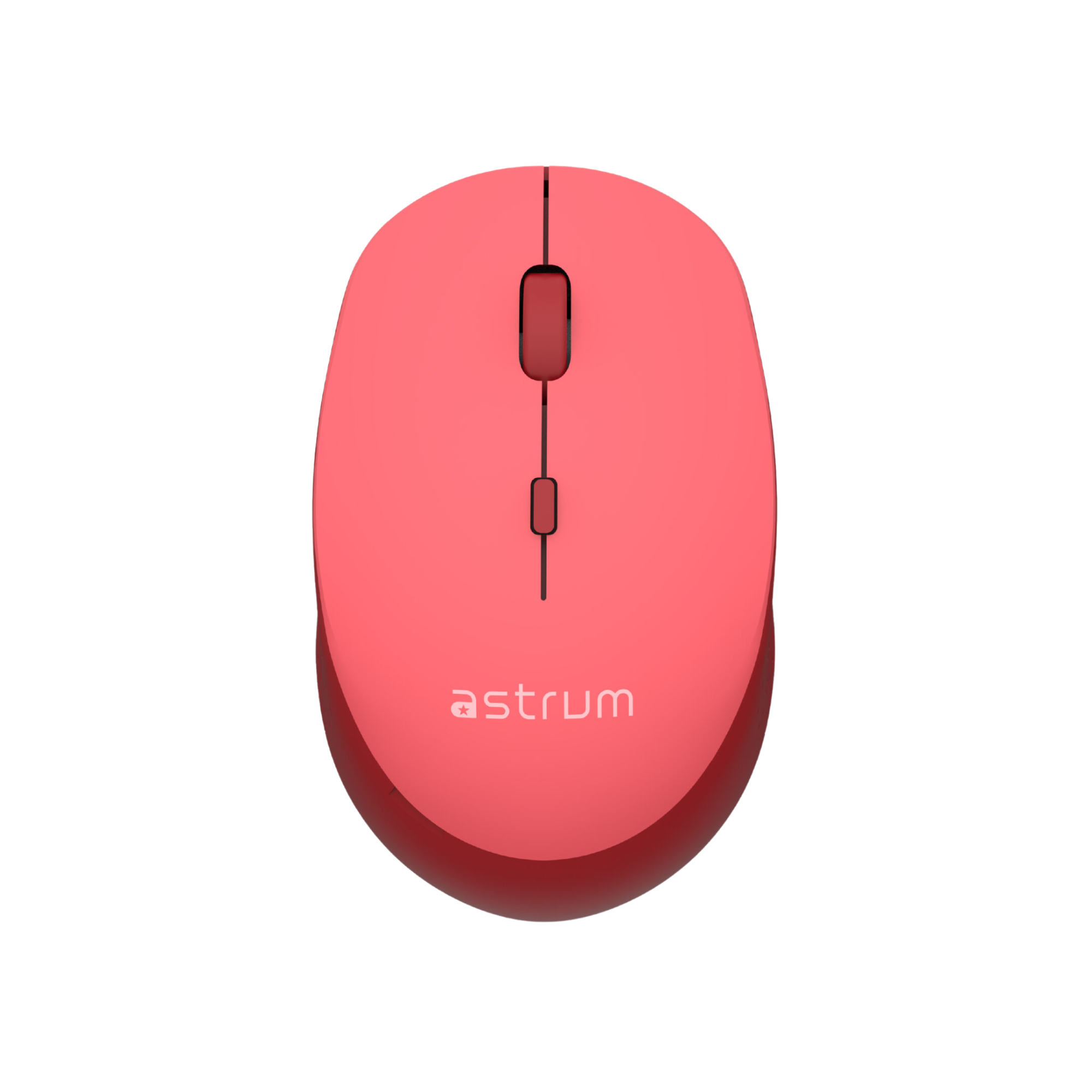 Wireless Optical Mouse -2.4GHz,1600DPI,4 Buttons, Silent Click - MW210 - Red