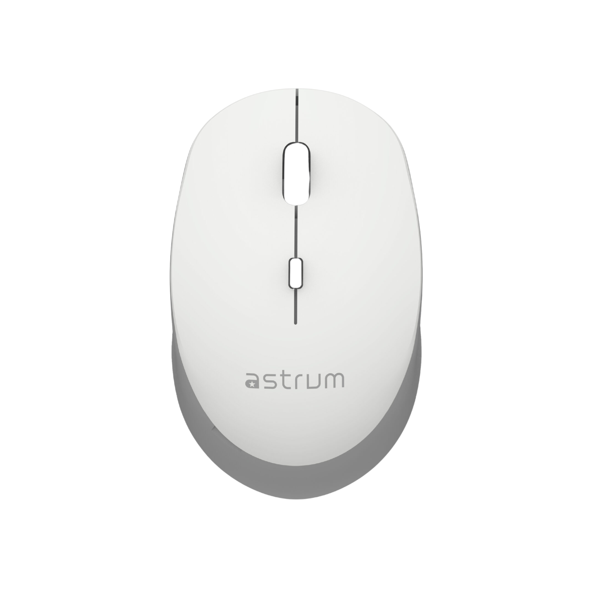 Wireless Optical Mouse -2.4GHz,1600DPI,4 Buttons, Silent Click - MW210 - White, Grey