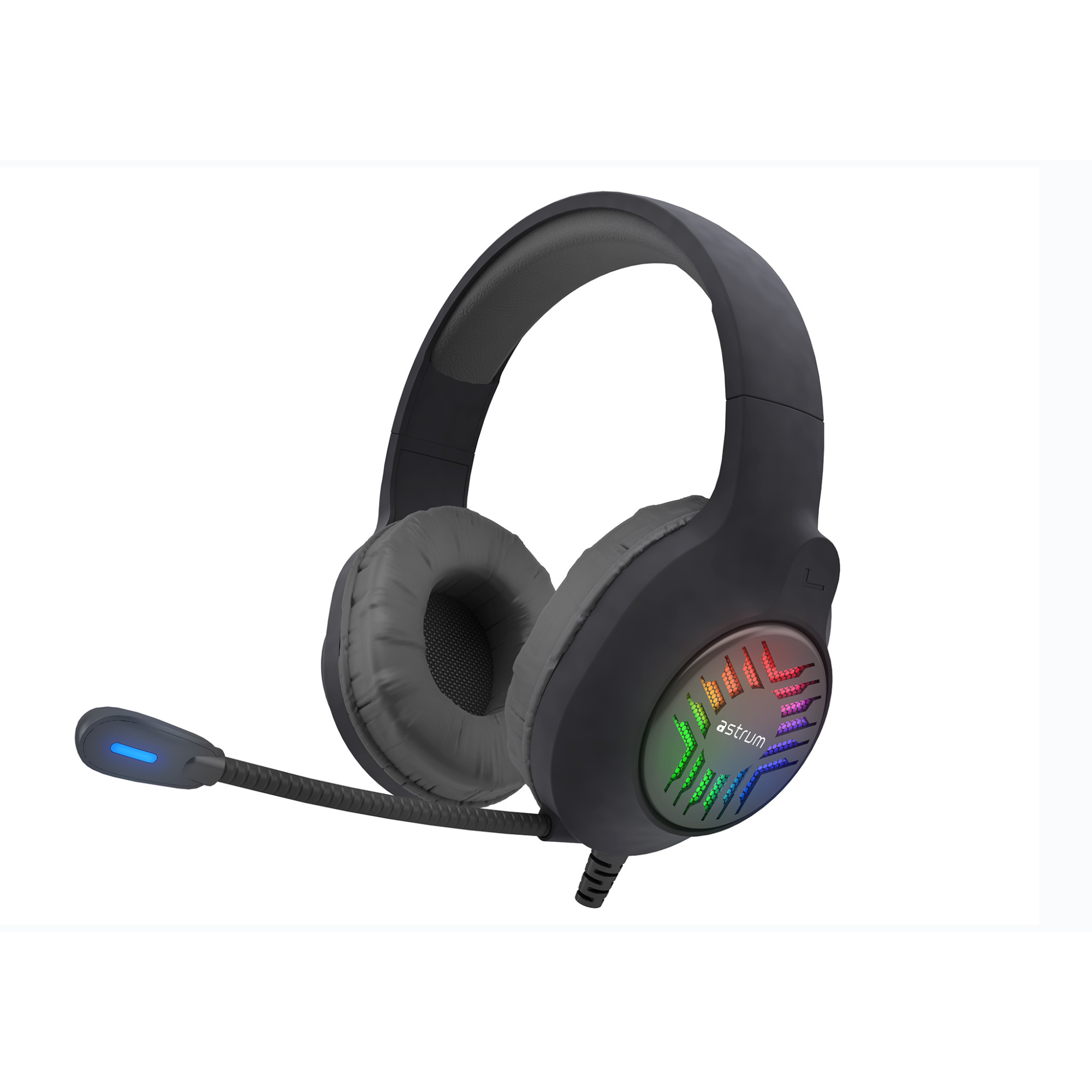 USB Wired Gaming Headset - 7.1 Surround Sound, RGB, Boom Mic - HG200