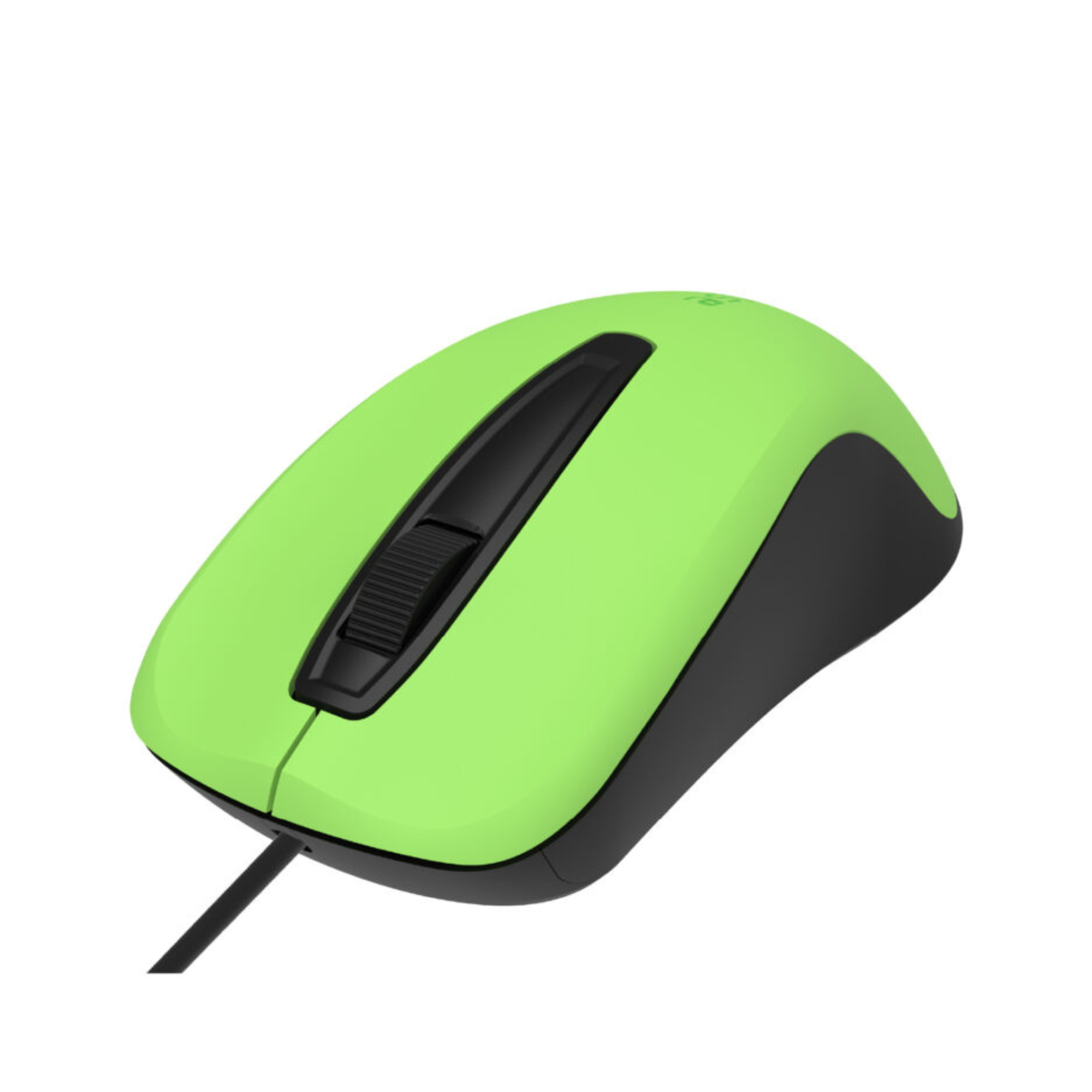 USB Wired Optical Mouse-3 buttons,1200 DPI, Plug & Play - MU120 - Green,Black