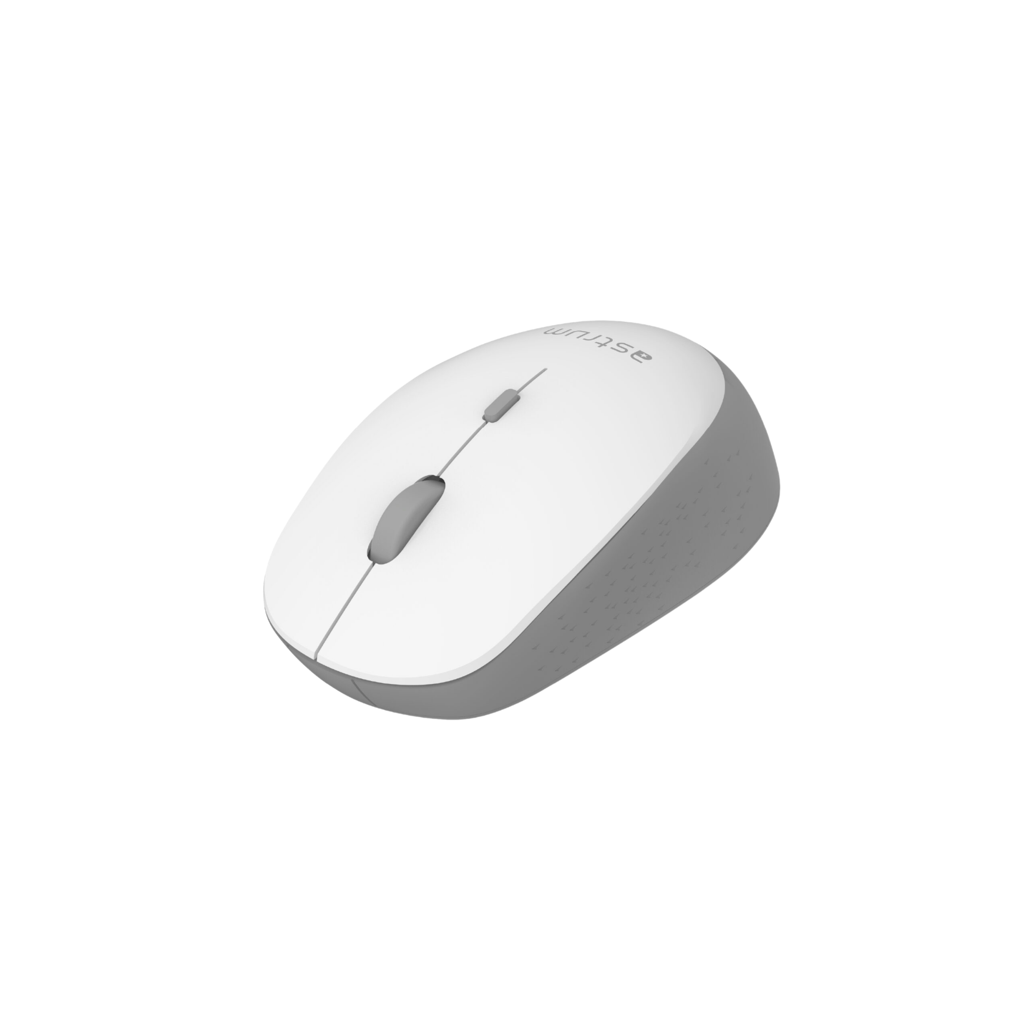 Wireless Optical Mouse -2.4GHz,1600DPI,4 Buttons, Silent Click - MW210 - White, Grey