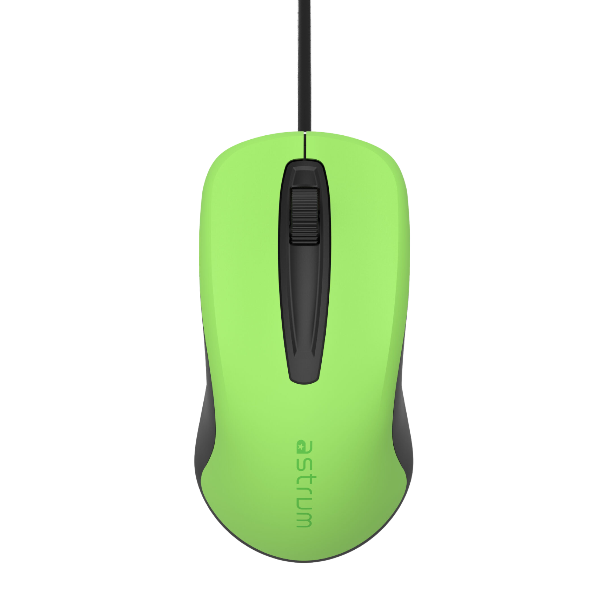 USB Wired Optical Mouse-3 buttons,1200 DPI, Plug & Play - MU120 - Green,Black