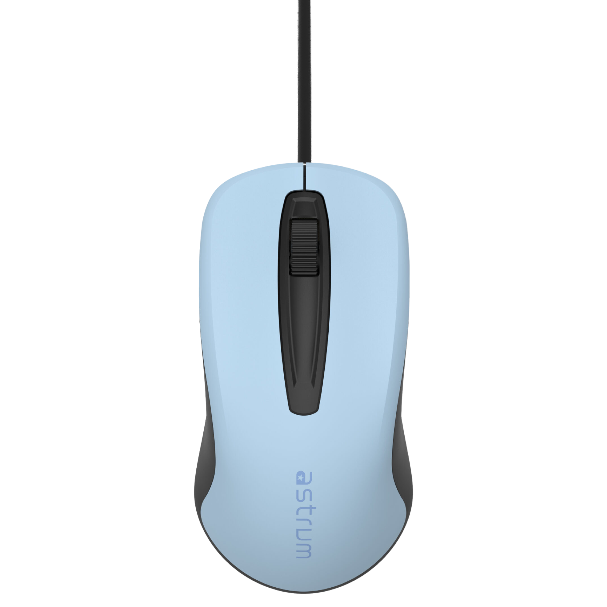 USB Wired Optical Mouse-3 buttons,1200 DPI, Plug & Play - MU120 - Blue, Black