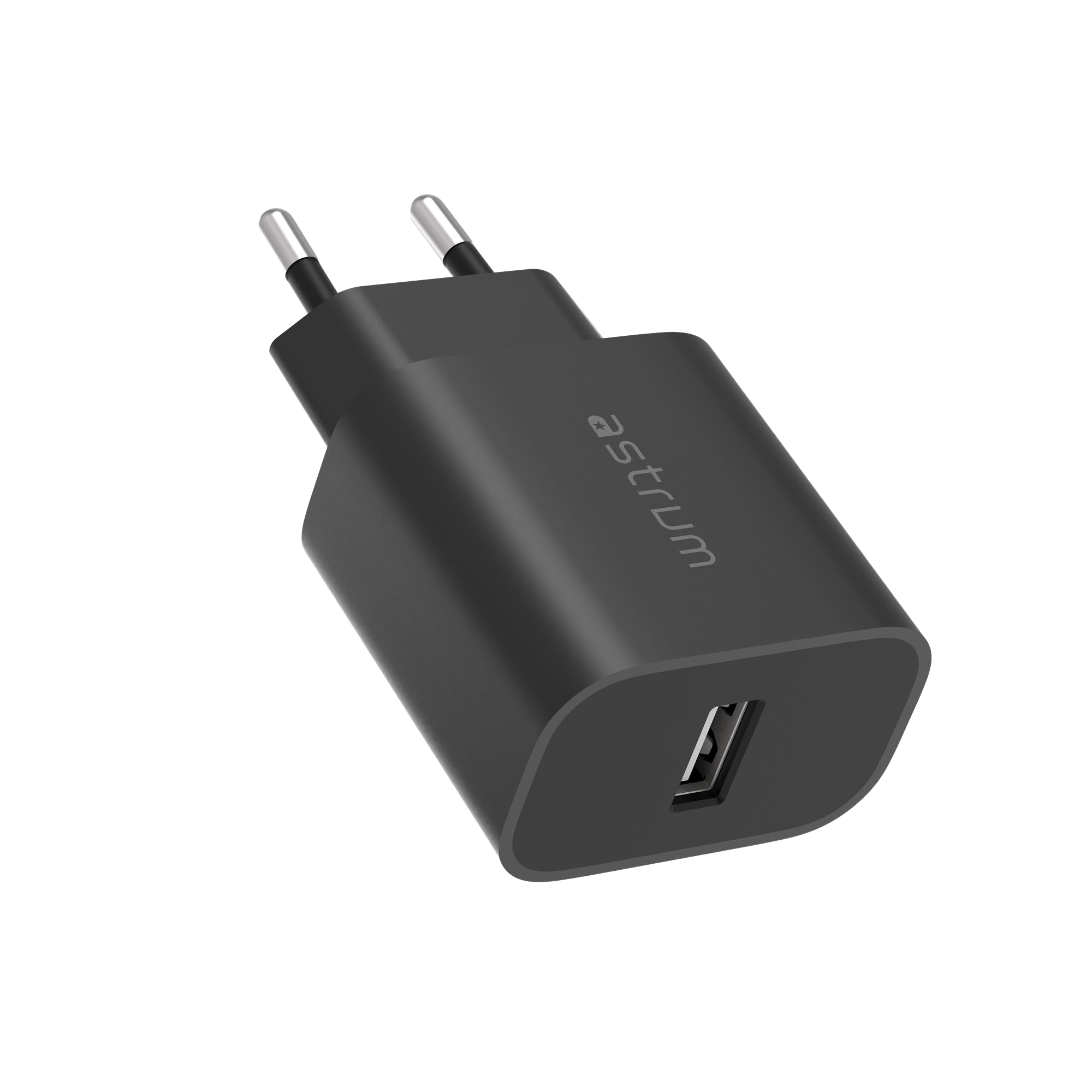 WATZ12A 12W WALL CHARGER WITH USB-A BLK