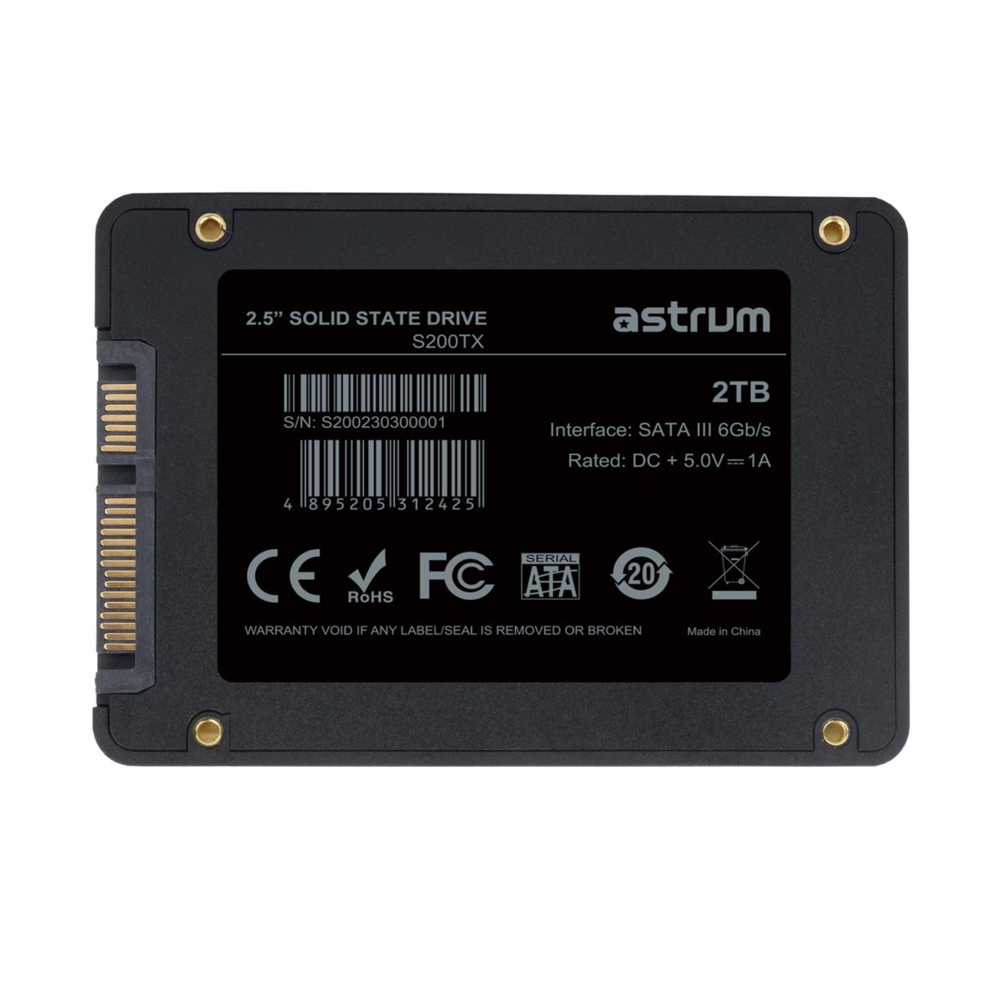 2TB SSD SATA3 2.5" Solid State Drive - S200TX