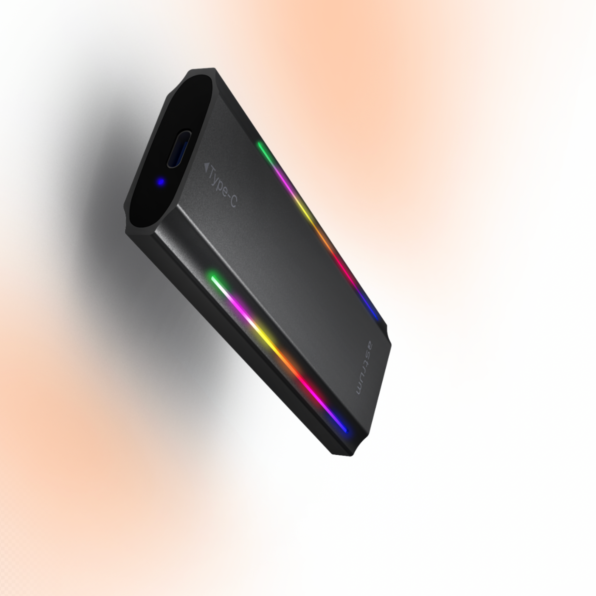 NVMe M.2 SSD PCIe & NGFF Enclosure, RGB, 10 Gbps Speed - ENP4310G