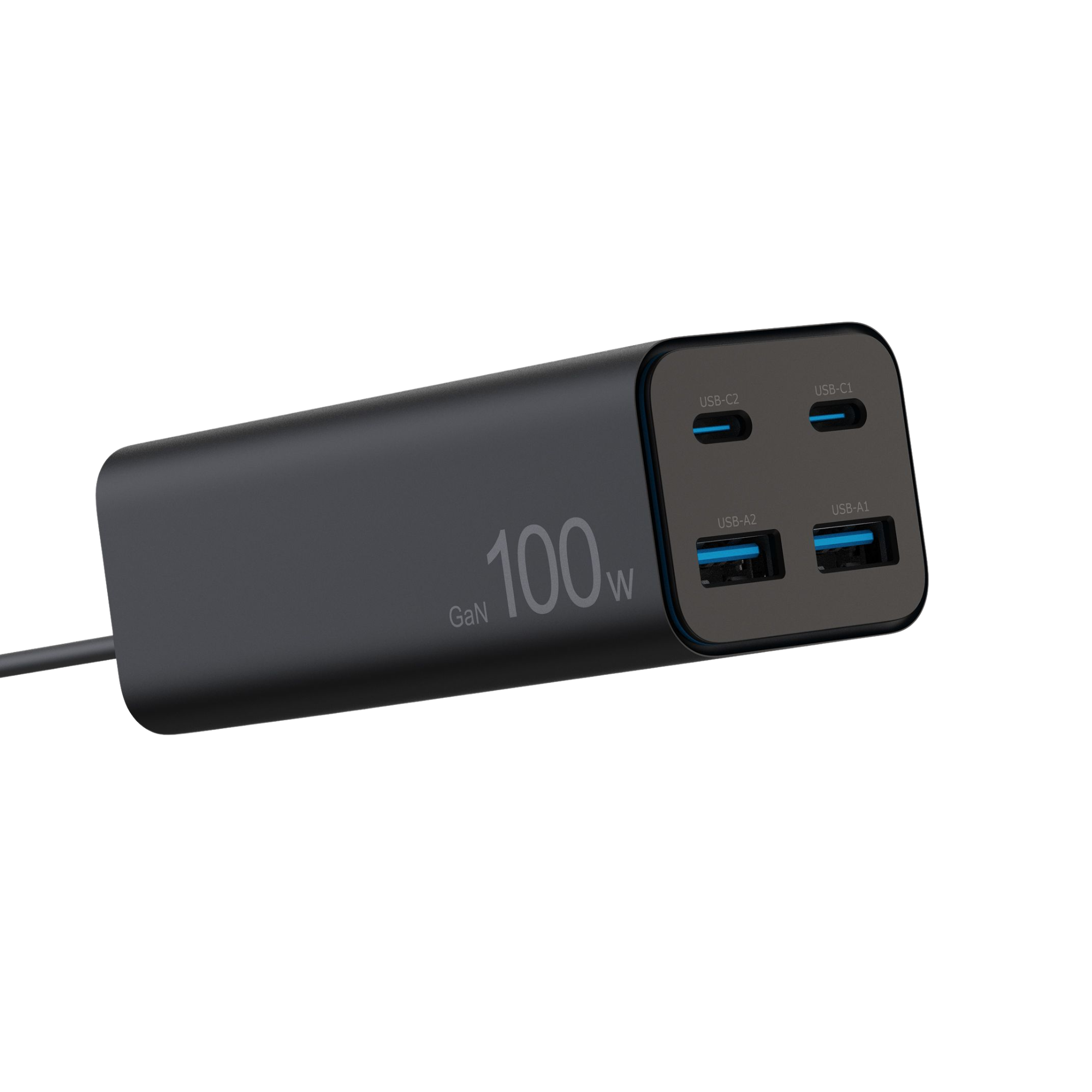 WATZ100G 100W GAN WALL CHARGER 2A 2C CAB