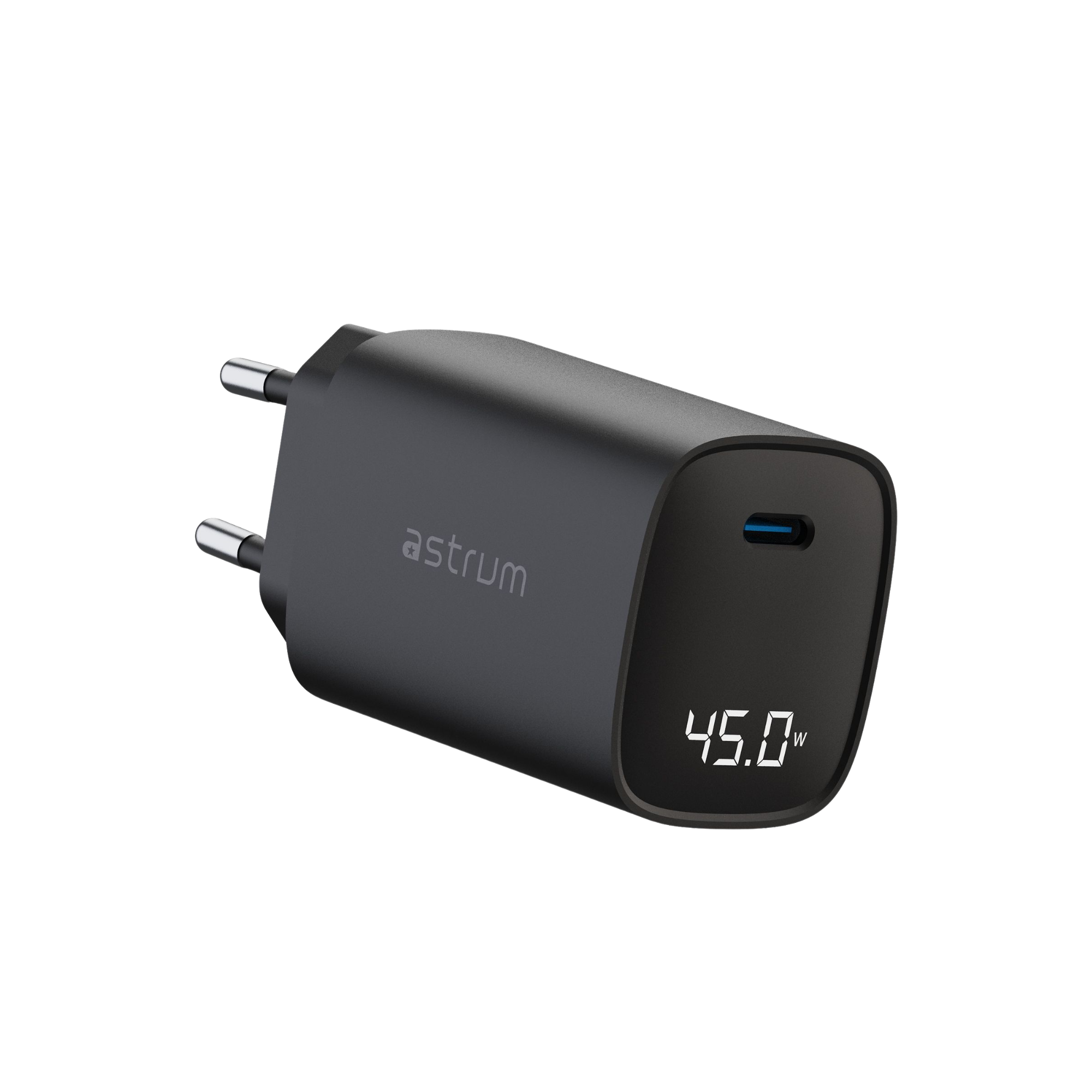 WATZ45L 45W PD WALL CHARGER USB-C LCD BK