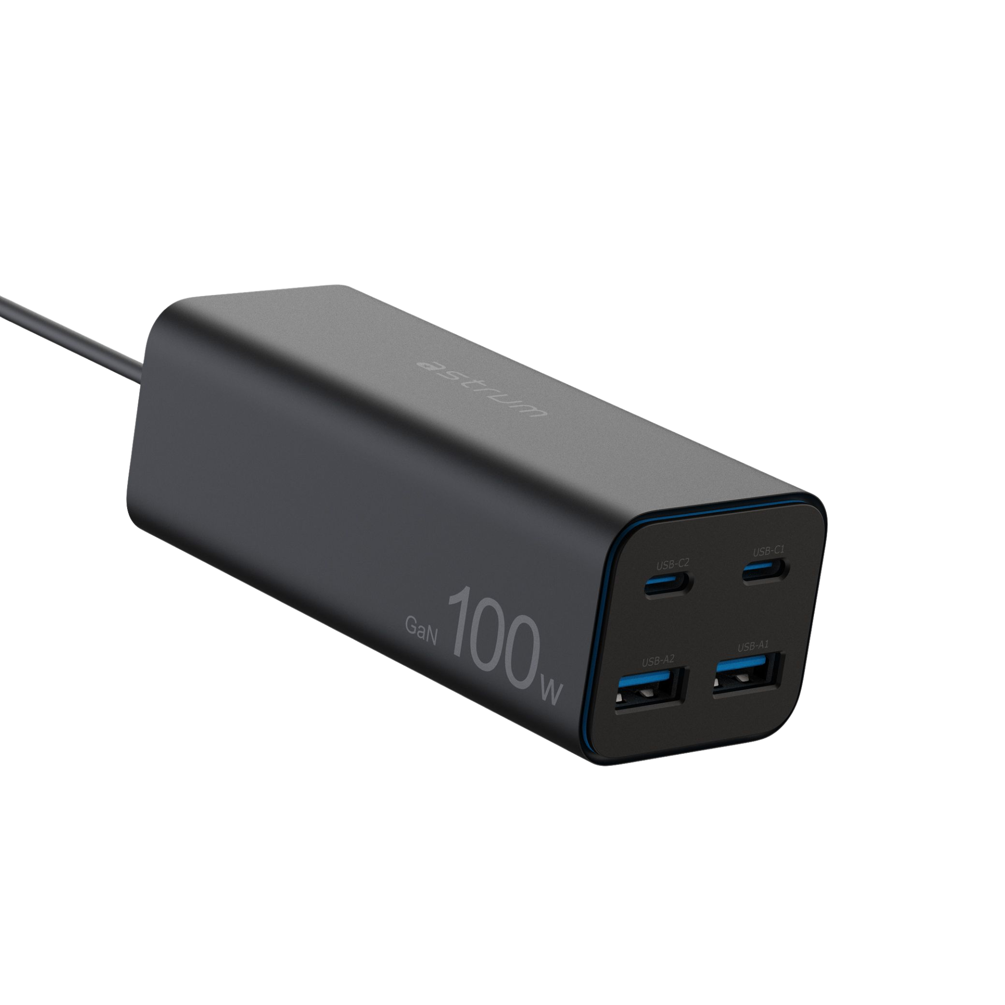 WATZ100G 100W GAN WALL CHARGER 2A 2C CAB