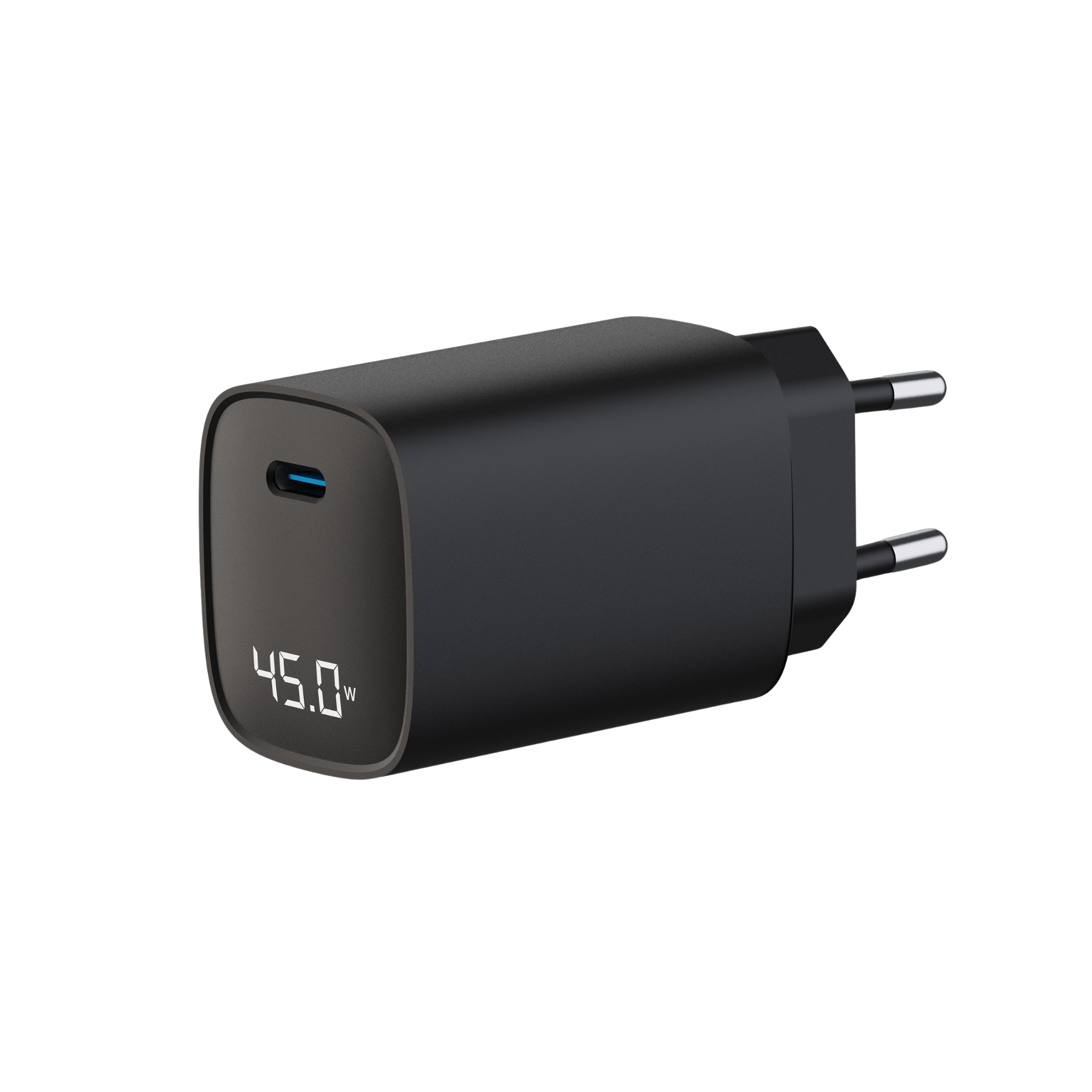 WATZ45L 45W PD WALL CHARGER USB-C LCD BK