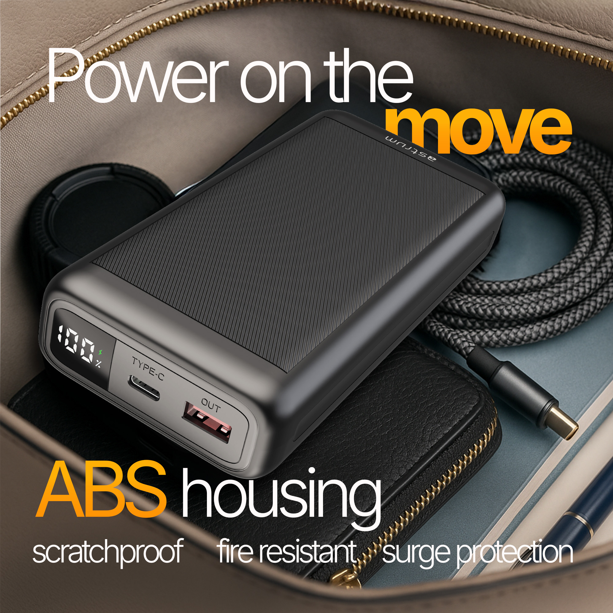 PB20P POWER BANK 20K MAH 22.5W PD1A 1C